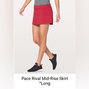 lululemon athletica Pace Rival Mid-Rise Skirt *Long